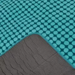 Dunelm 150x130cm Picnic Rug Polka Peacock -outdoor lighting Sales Store 30791494 alt02