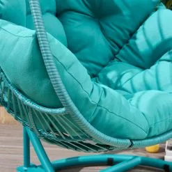 Dunelm Elements Peacock Hanging Egg Chair -outdoor lighting Sales Store 30791543 alt02