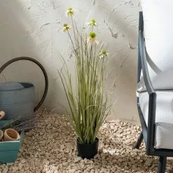 Dunelm Daisy And Grass In Pot 80cm