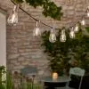 Dunelm Brushed Silver 10L Retro String Lights 1.8m