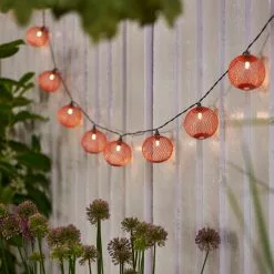 Elements Mesh Solar String Lights Orange -outdoor lighting Sales Store 30792772 alt05