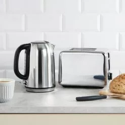 Dunelm Stainless Steel Kettle And Toast Set