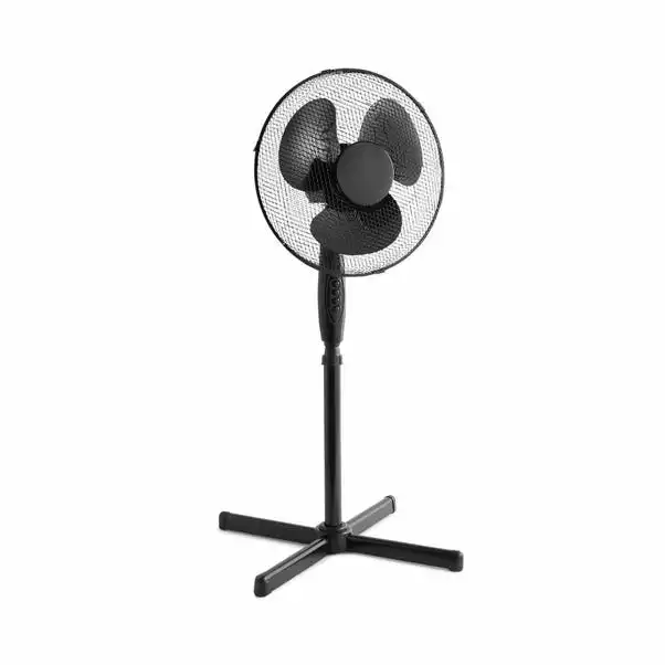 Dunelm 16inch Black Pedestal Fan 4 Dunelm 16inch Black Pedestal Fan - Image 4