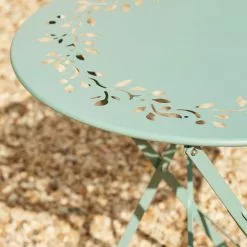 Dunelm Churchgate Green Metal Bistro Set -outdoor lighting Sales Store 30795661 alt04