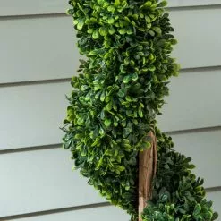 Dunelm Spiral Topiary In Silver Pot 70cm -outdoor lighting Sales Store 30796518 alt01