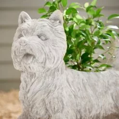 Dunelm White Westy Planter -outdoor lighting Sales Store 30798151 alt01