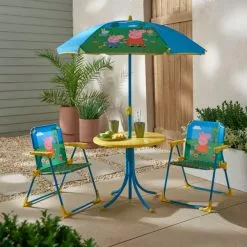 Peppa Pig Kids Patio Chair & Table Set