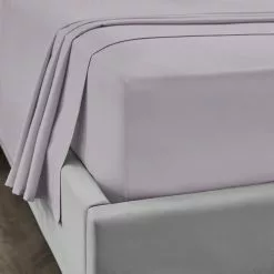 Dorma 300 Thread Count 100% Cotton Sateen Plain Flat Sheet