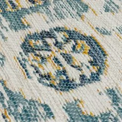 Dunelm Traditional Reversible Indoor Outdoor Blue Rug -outdoor lighting Sales Store 30809865 alt02