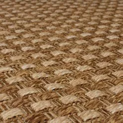Dunelm Basketweave Jute Look Indoor Outdoor Rug -outdoor lighting Sales Store 30812329 alt02