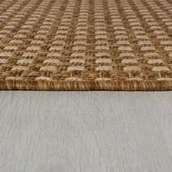 Dunelm Basketweave Jute Look Indoor Outdoor Rug -outdoor lighting Sales Store 30812329 alt03