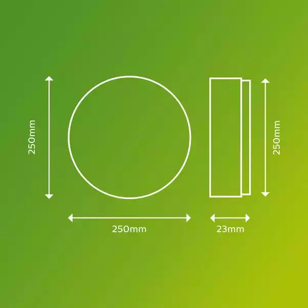 Philips Superslim Integrated LED Outdoor Ceiling Light, Cool White 3 Philips Superslim Integrated LED Outdoor Ceiling Light, Cool White - Image 3