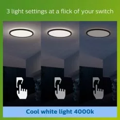 Philips Superslim Integrated LED Outdoor Ceiling Light, Cool White 10 Philips Superslim Integrated LED Outdoor Ceiling Light, Cool White -outdoor lighting Sales Store 30838297 alt04