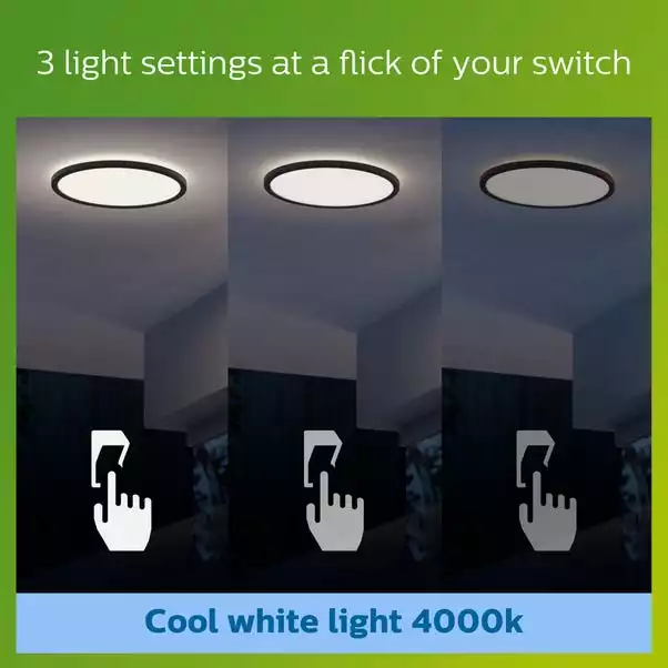 Philips Superslim Integrated LED Outdoor Ceiling Light, Cool White 5 Philips Superslim Integrated LED Outdoor Ceiling Light, Cool White - Image 5