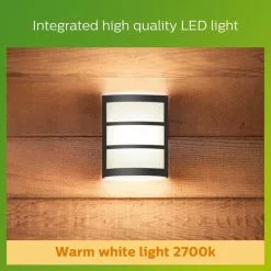 Philips Python Integrated LED Outdoor Wall Light, Warm White 10 Philips Python Integrated LED Outdoor Wall Light, Warm White -outdoor lighting Sales Store 30838312 alt04