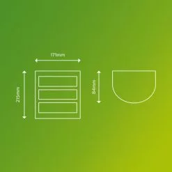 Philips Python Integrated LED Outdoor Wall Light, Cool White 8 Philips Python Integrated LED Outdoor Wall Light, Cool White -outdoor lighting Sales Store 30838313 alt02