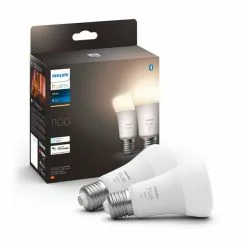 Philips HUE Smart 9.5 Watt ES LED Dimmable GLS Bulb 2 Pack