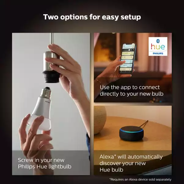 Philips HUE Smart 8 Watt ES LED Tunable GLS Bulb 2 Pack 5 Philips HUE Smart 8 Watt ES LED Tunable GLS Bulb 2 Pack - Image 5