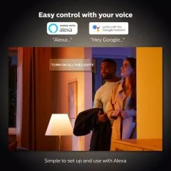 Philips HUE Smart 6.5 Watt BC LED Colour Changing GLS Bulb 2 Pack -outdoor lighting Sales Store 30838363 alt03